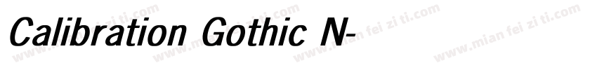Calibration Gothic N字体转换